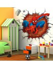 45*50cm caliente agujero 3d famosa película de dibujos animados spiderman pegatinas de pared para niños habitaciones chicos rega