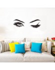 Pegatina de chicas para pared de pestañas bonita creativa decoraciones de sala de estar para el hogar papel pintado Mural calcom