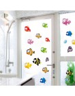 Pez estrella de mar bajo el agua etiqueta para pared de burbuja para niños habitaciones dibujos animados cuarto de baño niños ha