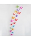 18 unids/lote 3d efecto de cristal adhesivo para pared de mariposas mariposa para niños habitación pared casa decoración en la p