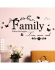 Familia amor nunca fin cita vinilo pared calcomanía letras de pared arte pegatinas de pared de palabras decoración del hogar Dec