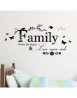 Familia amor nunca fin cita vinilo pared calcomanía letras de pared arte pegatinas de pared de palabras decoración del hogar Dec
