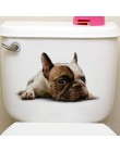 Gatos 3D pegatina de pared de baño pegatinas agujero ver perros vivos baño decoración del hogar Animal pegatinas artísticas de v