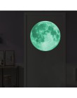 30 cm Luna luminosa 3D pegatina de pared para habitación de niños decoración de dormitorio calcomanías para el hogar brillan en 