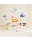 Pegatinas de pared de burbujas de peces bajo el agua para habitaciones de niños baño dormitorio decoración del hogar calcomanías