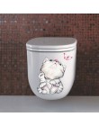 Ver Civic 20*30cm pegatinas de pared de gatos para habitaciones de niños baño decoración del hogar dibujos animados animales adh