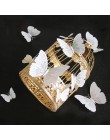 12 unids/set Ambilight 3D mariposa pegatinas de mariposas para pared decoración del hogar habitación decoración nevera imán de p