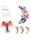 12 Uds 3D mariposa pared pegatina habitación decoración en la pared para decoración del hogar DIY mariposas nevera imán adhesivo