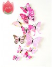12 Uds DIY realista 3D Multicolor imán de mariposa nevera imán de pared pegatinas niños habitaciones de bebé cocina decoración d