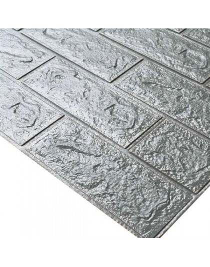 Espuma de PE de 3D pegatinas de pared de ladrillo patrón etiqueta engomada mural impermeable auto-adhesivo 3d papel de pared par