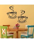 Hogar cocina restaurante café té pared pegatina tazas de café pegatina decoración de pared