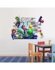 Super Mario Bros niños removibles pegatinas de pared calcomanías de guardería decoración de vinilo Mural para niños dormitorio s