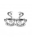 Hogar cocina restaurante café té pared pegatina tazas de café pegatina decoración de pared