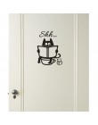 Pegatinas de inodoro de gato de dibujos animados lindos, DIY, puerta de baño, asiento de inodoro, calcomanía decorativa, decorac