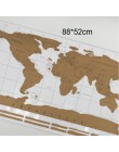 1 Uds. Deluxe borrar mapa del mundo negro rasguño del mapa del mundo personalizado rasguño de viaje para Pegatinas de pared de d