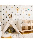 Triángulos decoración de habitación de bebé niños dormitorio pegatina de pared para decoración para dormitorio infantil niña dor