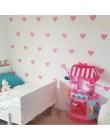 50 piezas corazón pegatinas de pared para la habitación de los niños chica habitación de bebé pegatinas decorativas para decorac