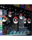 KAKUDER Adhesivo de pared de Navidad ornamento bolas de vidrio pared arte removible hogar vinilo ventana pegatinas pegatina deco