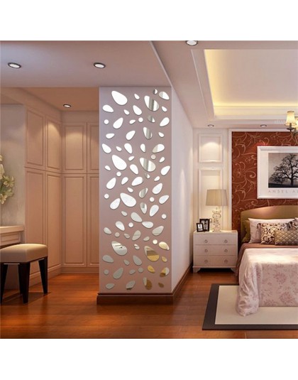 12 Uds 3D espejo extraíble pegatina de pared para sala de estar dormitorio TV Fondo espejo Mural calcomanía de pared moderna art