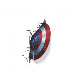 3D vívido Escudo del Capitán América a través de las pegatinas de pared niños habitaciones decoración de baño los Vengadores par