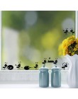 Pegatinas de pared de dibujos animados de hormigas negras para habitaciones de Niños de vidrio para decoración del hogar decorac
