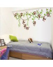 Vinilo removible Monkey dormitorio pared calcomanía Mural jungla cuarto de niños mono chico decoración para el hogar