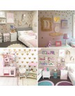 Bebé niña habitación pegatinas decorativas oro adhesivo para pared de corazón para niños habitación pared calcomanía adhesivos d