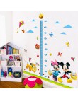 Dibujos Animados minnie mickey mouse tabla de crecimiento medidas de altura niños bebé habitación pegatina de pared decorativa c