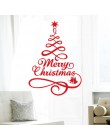Feliz Navidad decoración árbol de Navidad letras pegatinas de pared calcomanía artística mural vidrio ventana calcomanías para p
