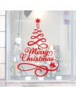 Feliz Navidad decoración árbol de Navidad letras pegatinas de pared calcomanía artística mural vidrio ventana calcomanías para p