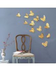NieNie 12 unids/lote 3D pegatinas de pared de mariposa hueca para niños habitaciones decoración del hogar DIY mariposas nevera a
