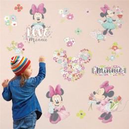 Dibujos Animados Mickey Minnie pegatinas de pared para las habitaciones de los niños sala de estar pegatina de la pared póster d