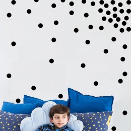 1 Hoja 3/4/5cm Polka Dots círculos adhesivos de vinilo de pared removibles bebé niños dormitorio papel tapiz decoración para el 