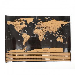 Deluxe mapa del mundo personalizado póster de Atlas novedad mapa