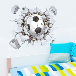 Fútbol PVC removible pared calcomanía fútbol chico dormitorio pared pegatina hogar Decoración