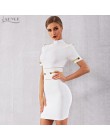Adyce 2019 nuevo Vestido de verano de vendaje blanco para mujer elegante Vestido de fiesta de noche de celebridad Vestido Sexy d