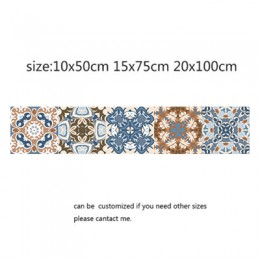 Pegatinas de azulejos Retro árabes para cocina baño PVC autoadhesivas pegatinas de pared sala de estar DIY decoración papel pint