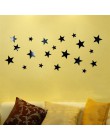 20 piezas DIY estrella espejo adhesivo artístico de pared acrílico pegatinas para sala de estar dormitorio pegatinas muraux Ades