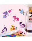 Pegatinas de pared de dibujos animados My Little Pony para niños decoración de habitación Anime Animal unicornio Mural de pared 