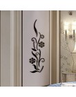 Flor de baño acrílico espejo decorativo pegatina pared arte espejo Secor sala de estar habitación TV pared etiquetas decoración 