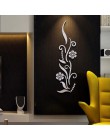 Flor de baño acrílico espejo decorativo pegatina pared arte espejo Secor sala de estar habitación TV pared etiquetas decoración 