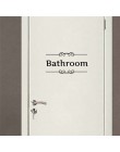 Reglas de baño signo de puerta vinilo Escritura de citas pegatinas de pared de palabras baño Baño lavabo decoración del hogar ca