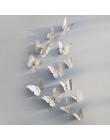12 unids/set 3D pegatinas de pared de mariposa hueca para habitaciones de niños decoración de pared para el hogar DIY pegatinas 