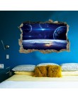 Pegatinas creativas de pared 3D universo galaxia para techo ventana pegatina Mural decoración personalidad impermeable pegatina 