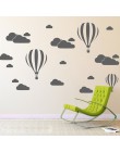 Nuevas nubes blancas globo de aire caliente pegatina para la pared de las habitaciones de los niños Fondo de Arte pegatinas de p