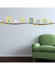 3d DIY seis búhos en un árbol pegatina para la pared de las habitaciones del chico pegatinas de papel tapiz decoración de arte M
