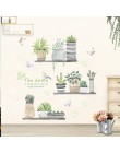 Jardín planta bonsái Flor Mariposa pegatinas de pared decoración del hogar sala de estar cocina pvc adhesivos para pared DIY dec