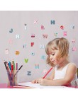 Dibujos Animados coloridos 26 letras pegatinas de pared del alfabeto para niños habitaciones de guardería decoración de la habit