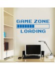 Sala de juegos Decoración Para el hogar por ordenador zona de videojuegos cargando calcomanía pared cita Mural Gamer Sign vinilo