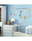 Tofok dibujos animados ratón globo pegatina de pared lindo Animal habitación niños habitación Mural calcomanías de vinilo para m